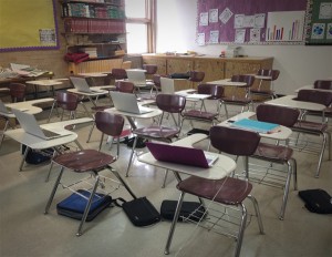 Participando da escola.